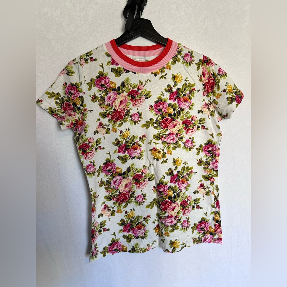 Zimmermann Floral Crew Neck Top Size 2